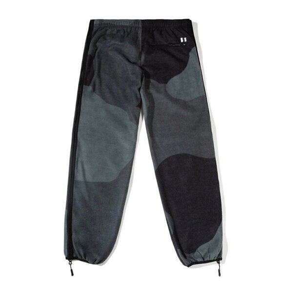 The Hundreds Shrublands Oversize Camo Print Zip Away Sweatpants Black Size Small - Picture 2 of 9